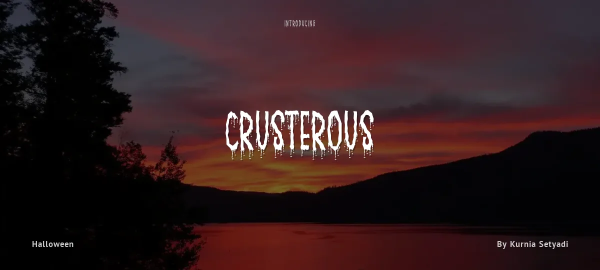 Crusterous font preview