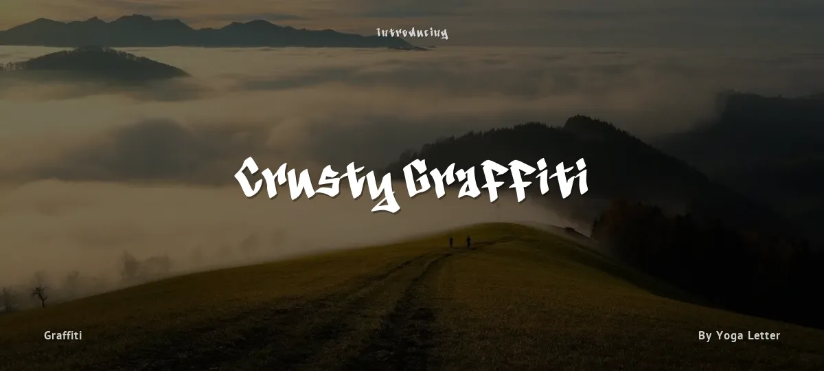 Crusty Graffiti font preview