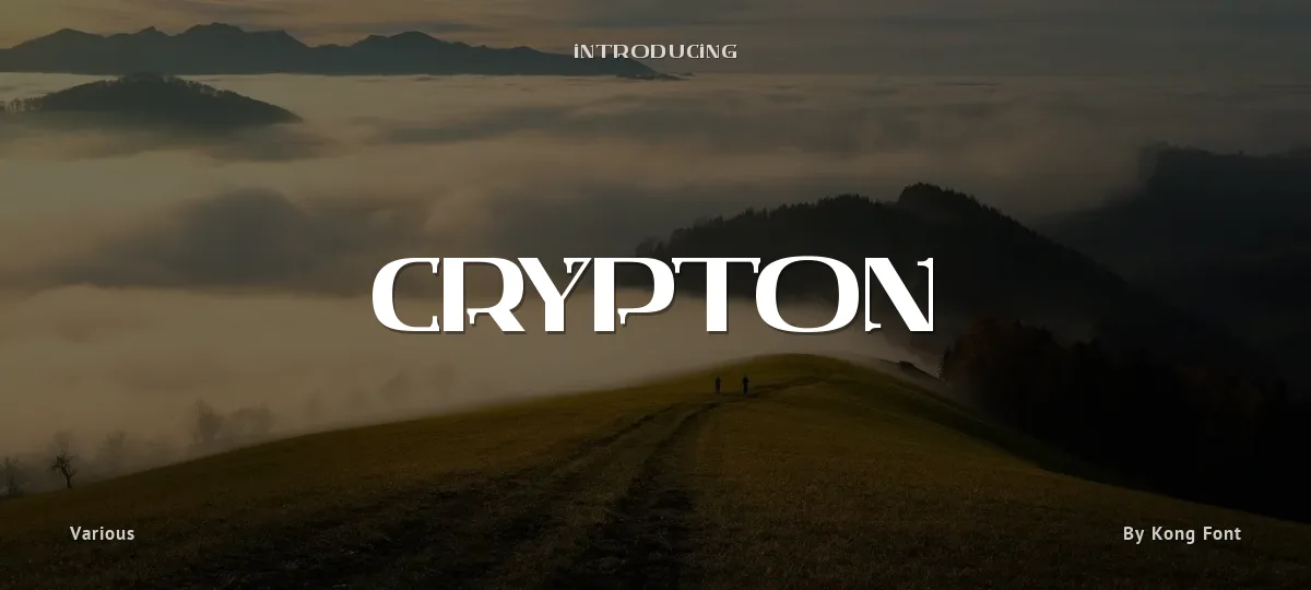 Crypton font preview