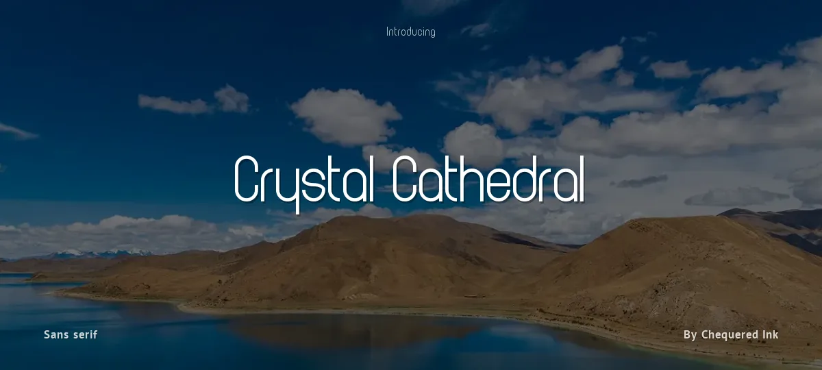 Crystal Cathedral font preview