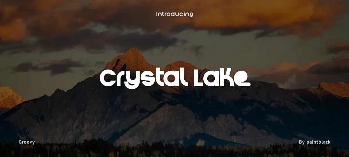 Crystal Lake font preview