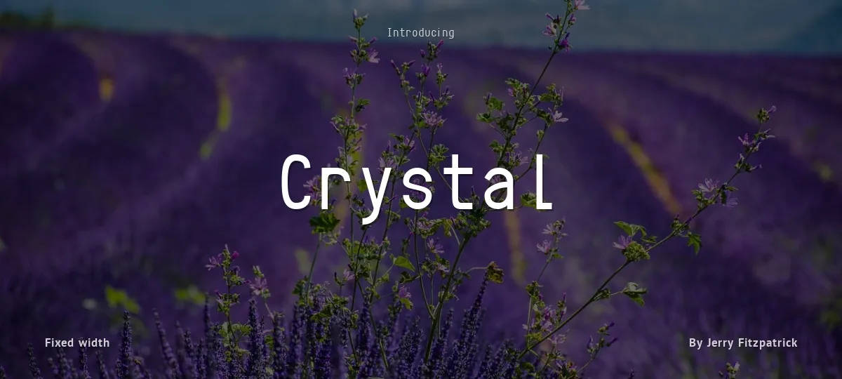 Crystal font preview