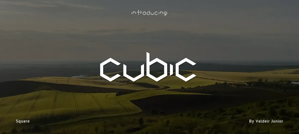 Cubic font preview