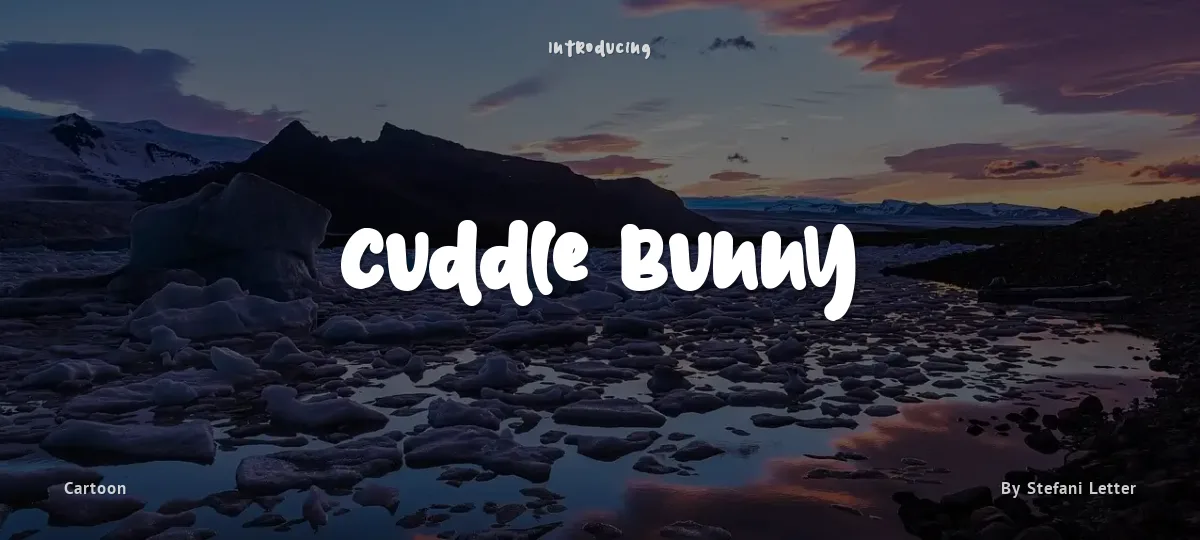Cuddle Bunny font preview