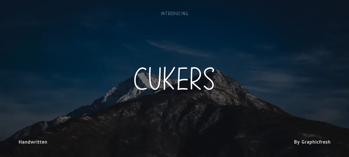Cukers font preview