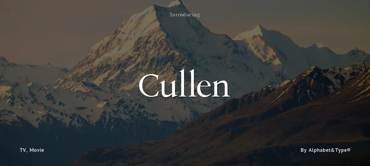 Cullen font preview