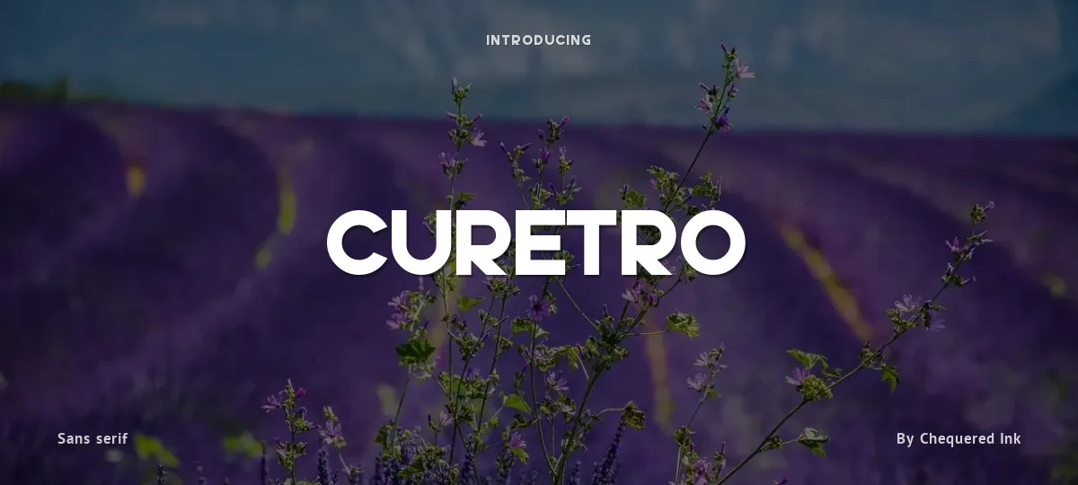 Curetro font preview