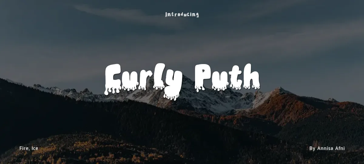 Curly Puth font preview
