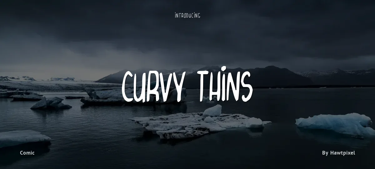 Curvy Thins font preview
