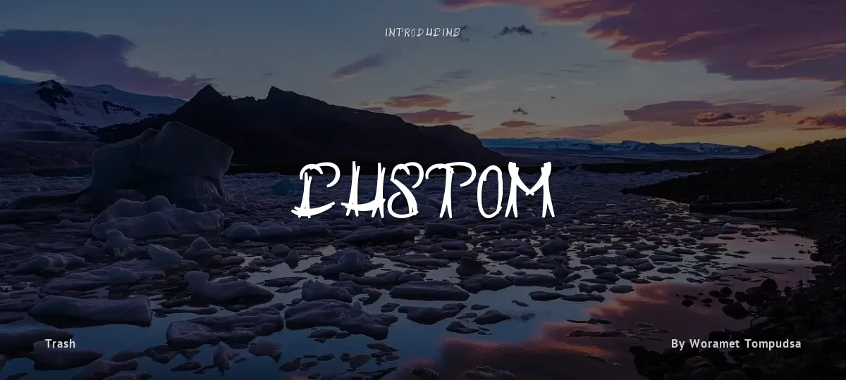 Custom font preview