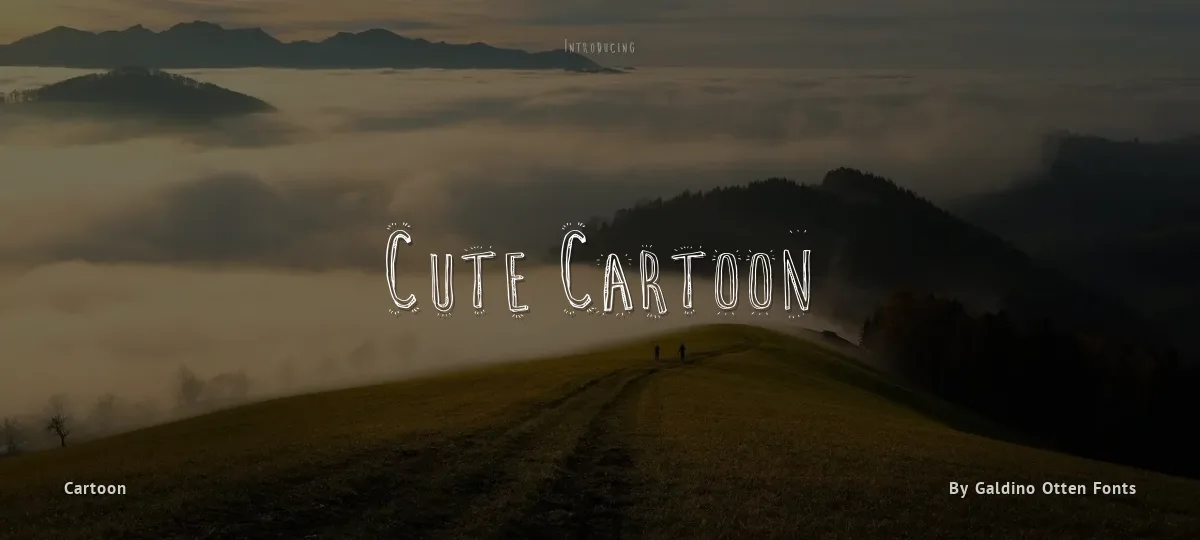 Cute Cartoon font preview