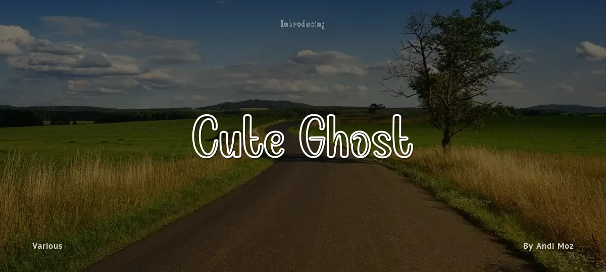 Cute Ghost font preview