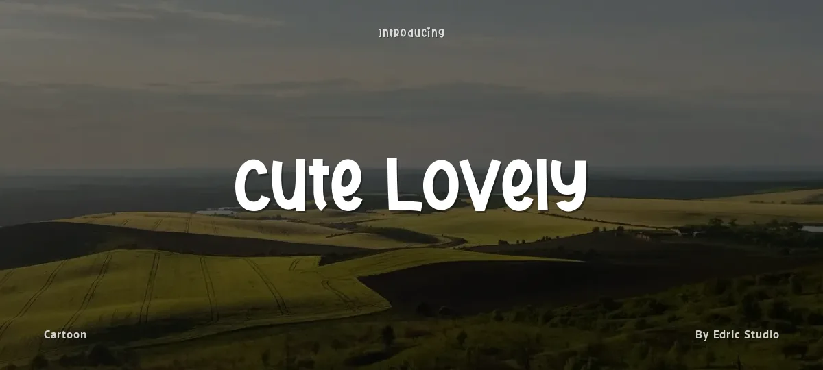 Cute Lovely font preview