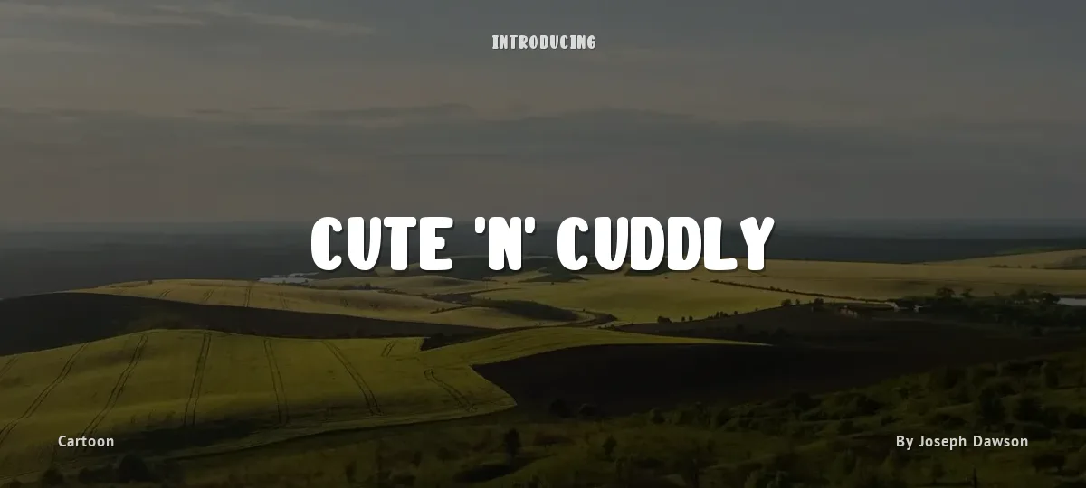 Cute 'n' Cuddly font preview