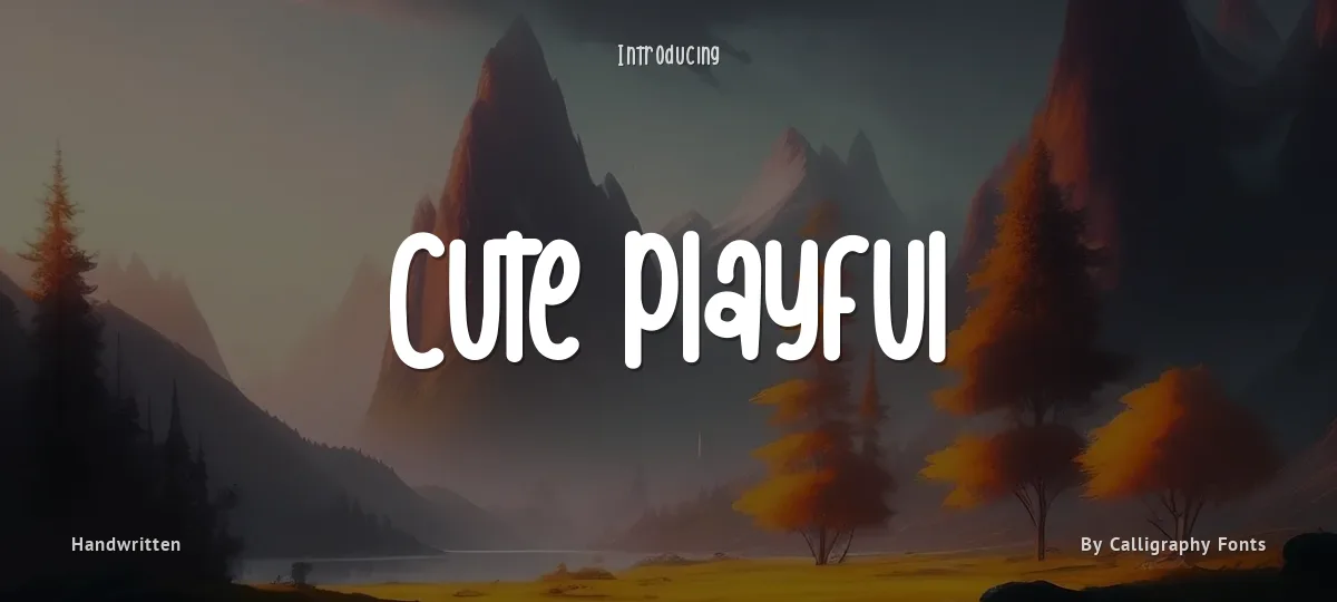 Cute Playful font preview