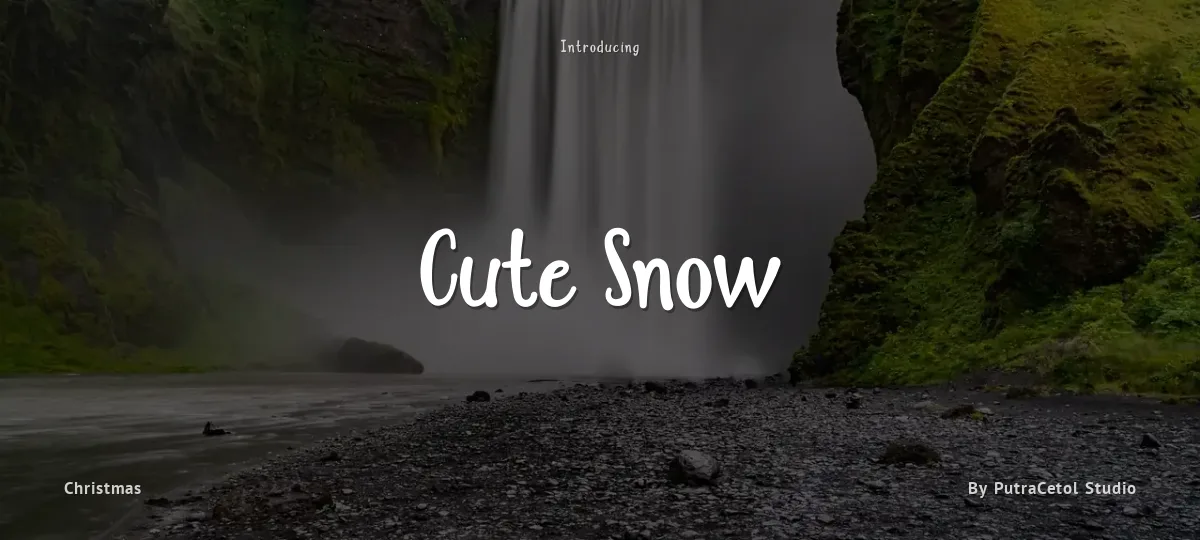 Cute Snow font preview