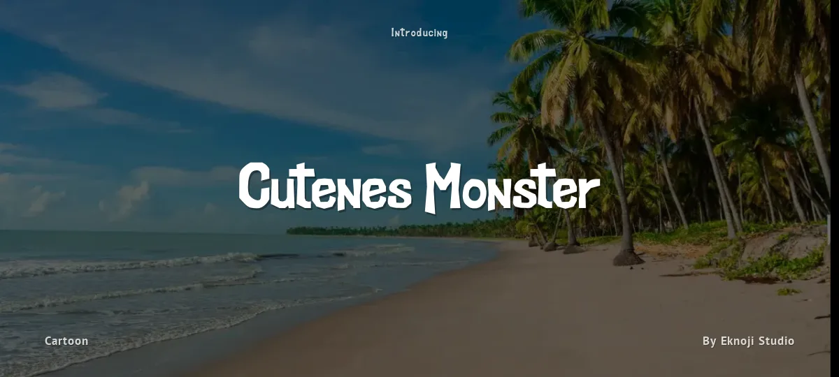 Cutenes Monster font preview