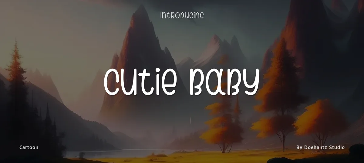 Cutie Baby font preview