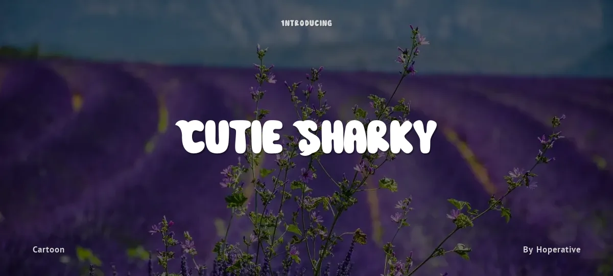 Cutie Sharky font preview