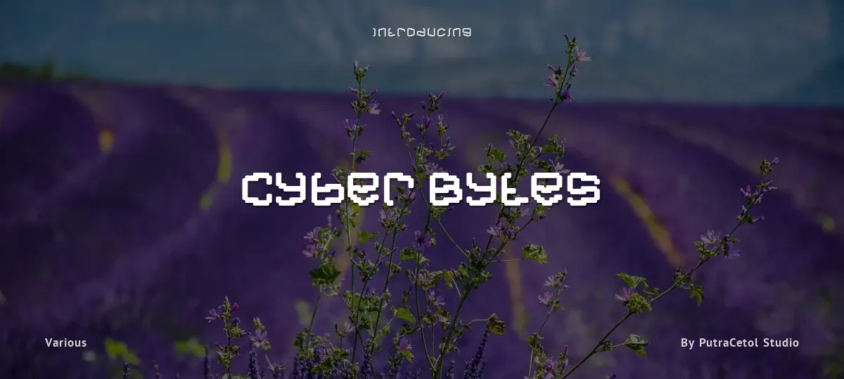 Cyber Bytes font preview