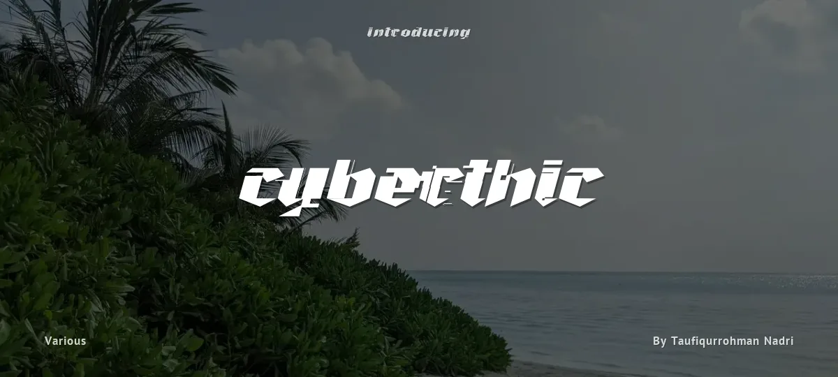 Cyberthic font preview