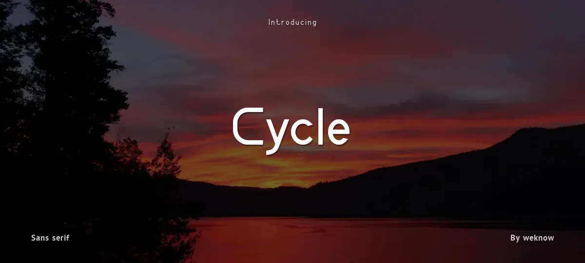 Cycle font preview