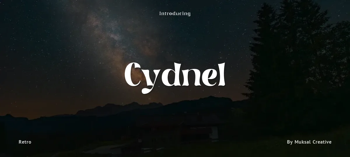 Cydnel font preview