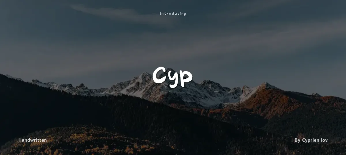 Cyp font preview