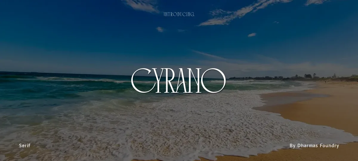Cyrano font preview