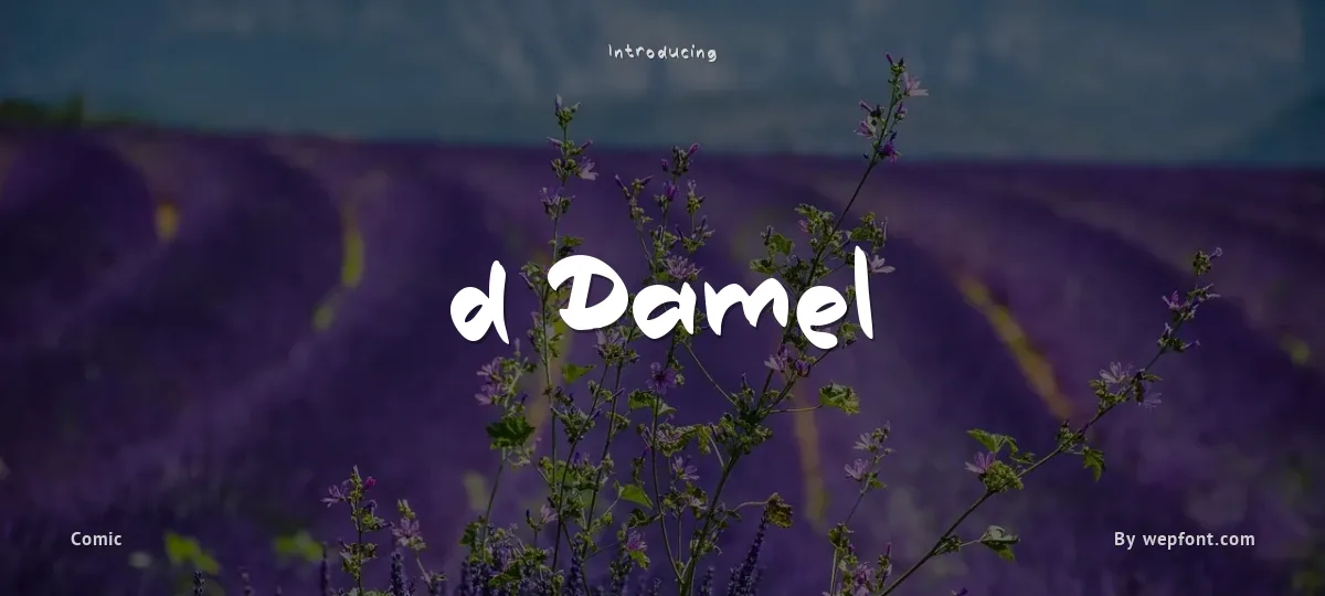d Damel font preview