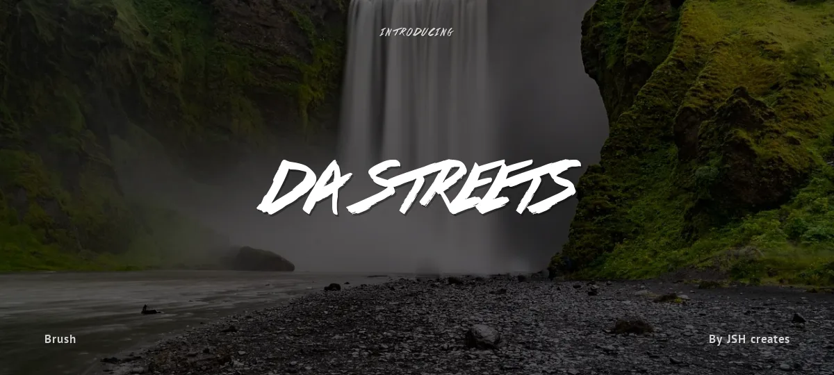 Da Streets font preview