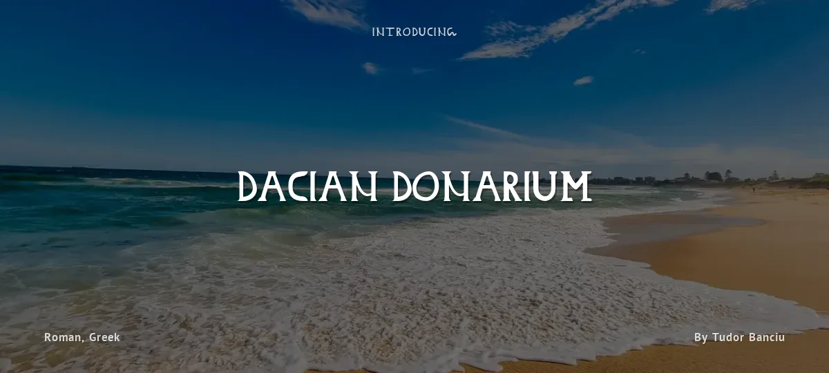 Dacian Donarium font preview