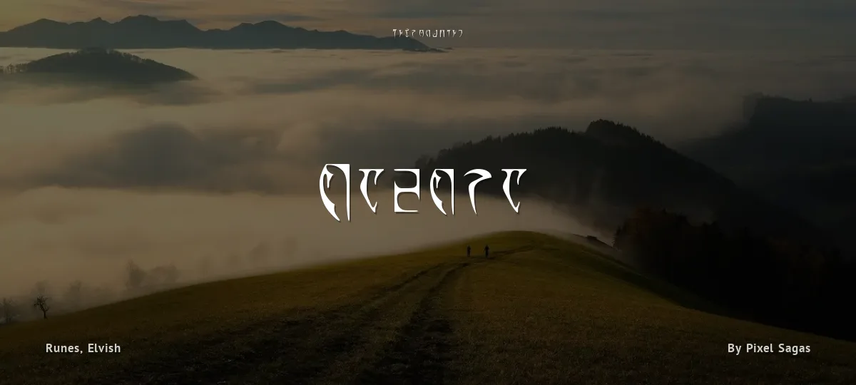 Daedra font preview
