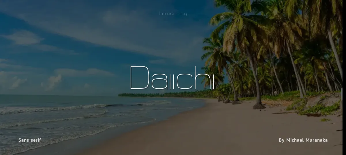 Daiichi font preview