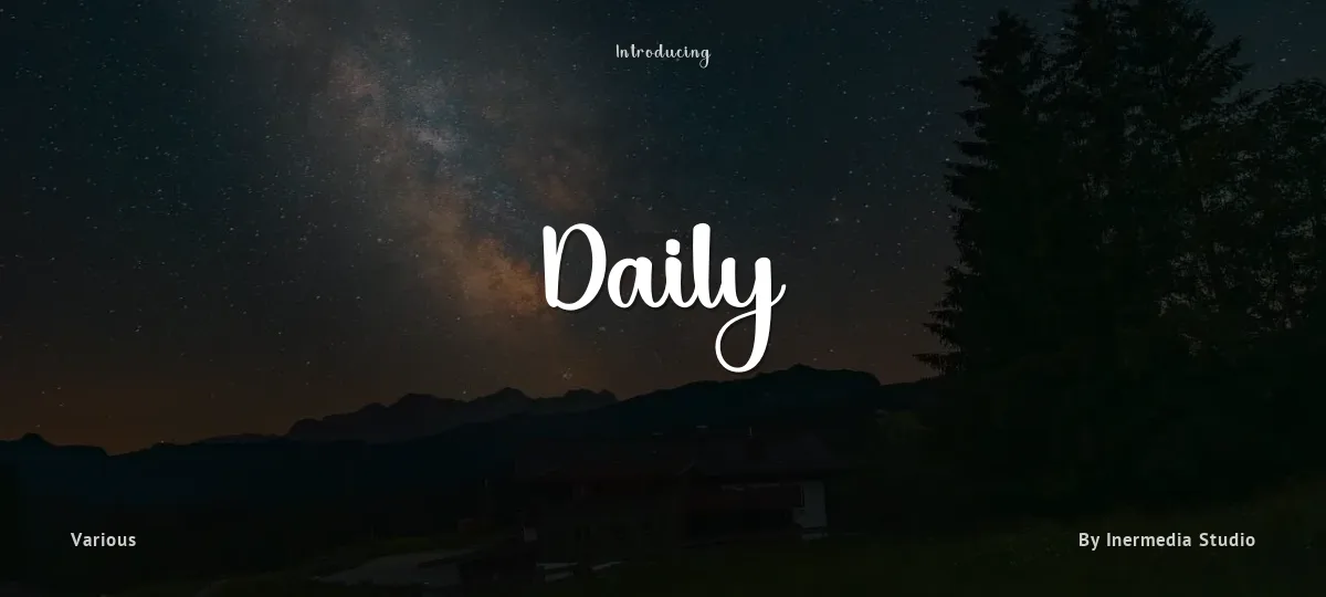 Daily font preview