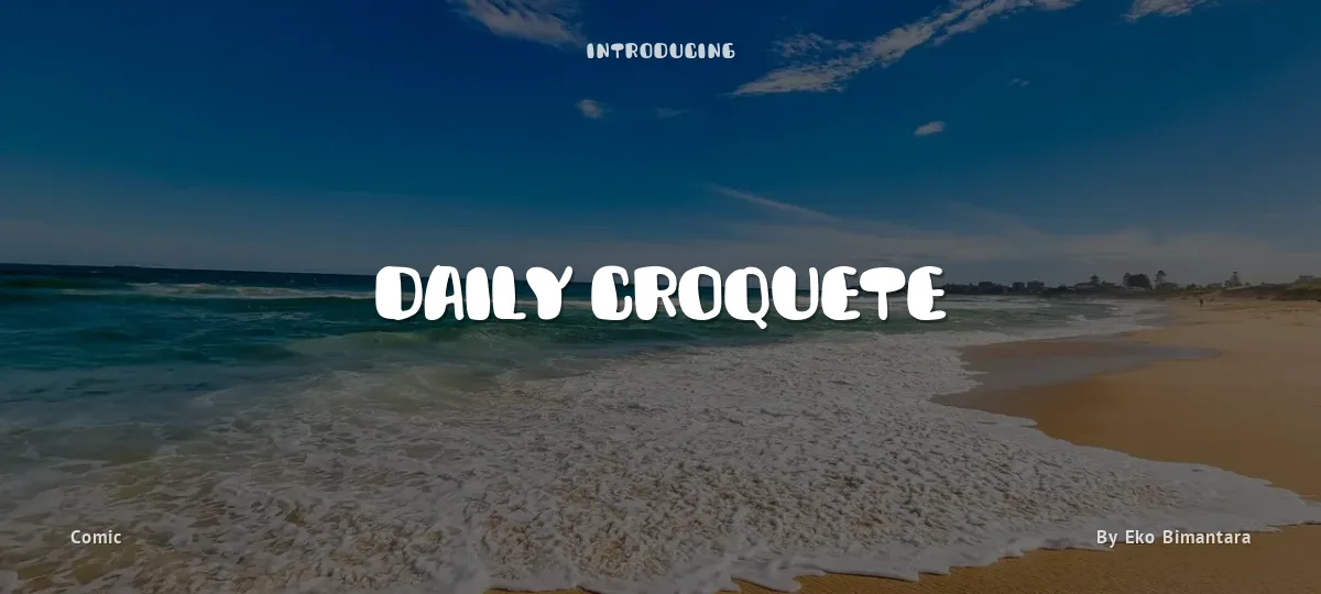 Daily Croquete font preview