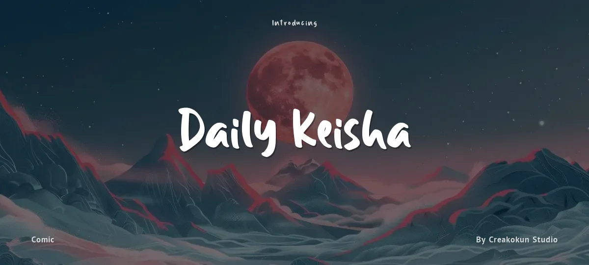 Daily Keisha font preview