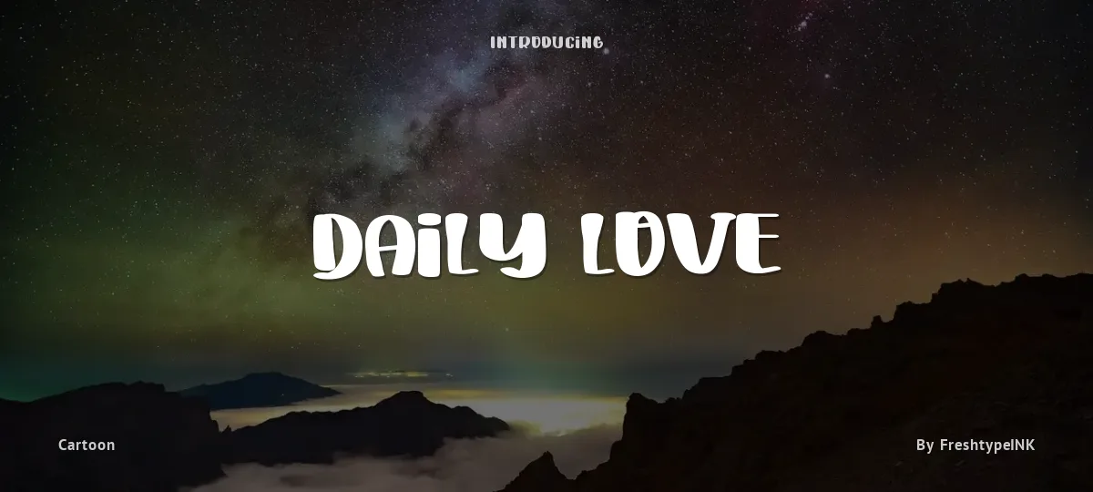 Daily Love font preview