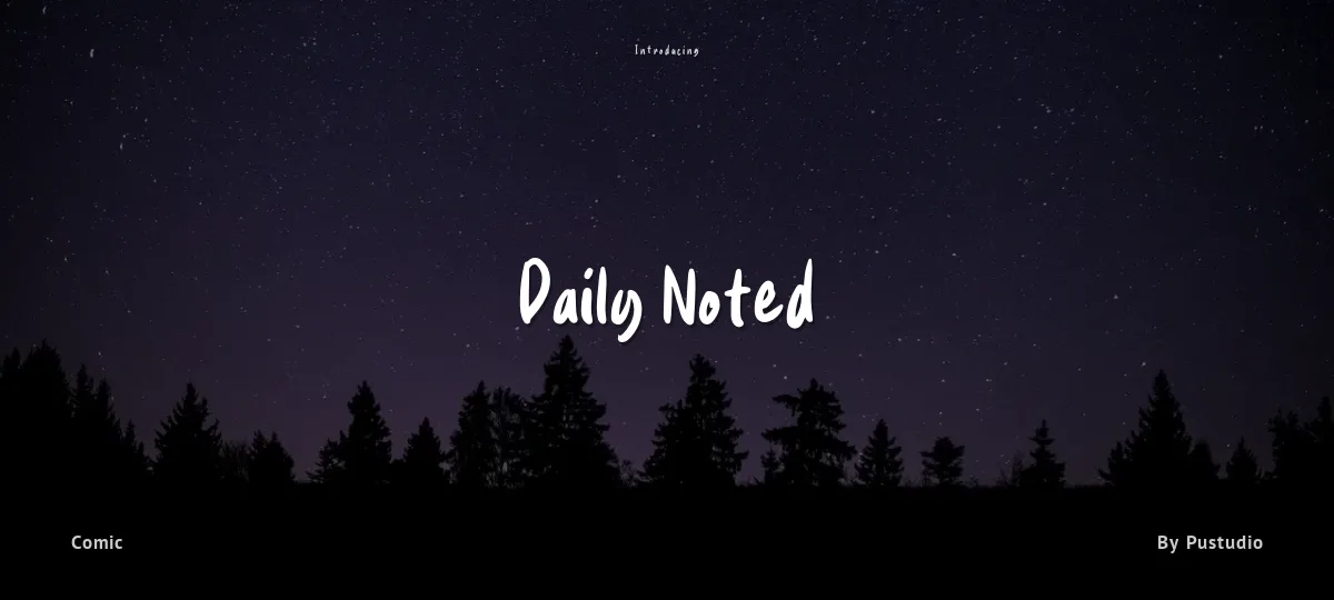 Daily Noted font preview