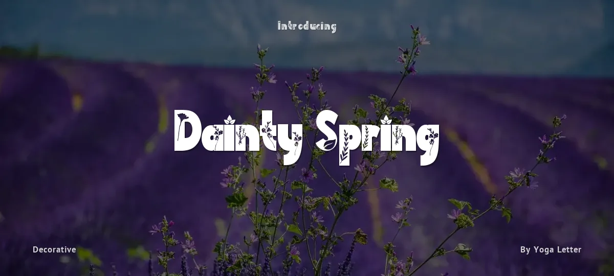 Dainty Spring font preview