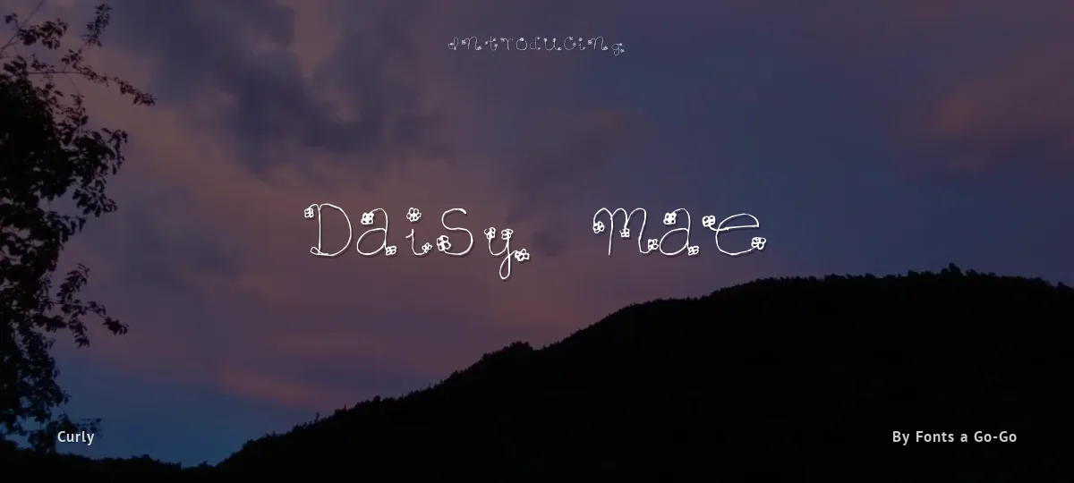 Daisy Mae font preview