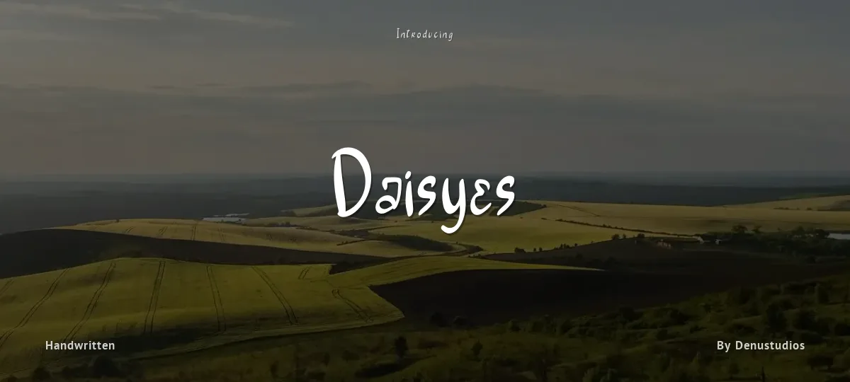 Daisyes font preview