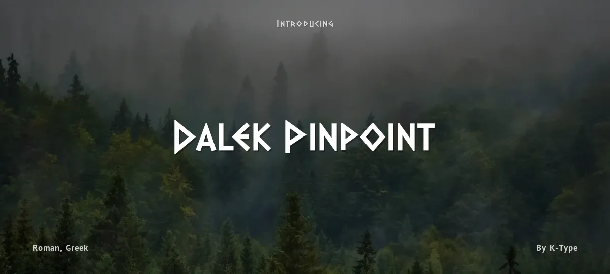 Dalek Pinpoint font preview