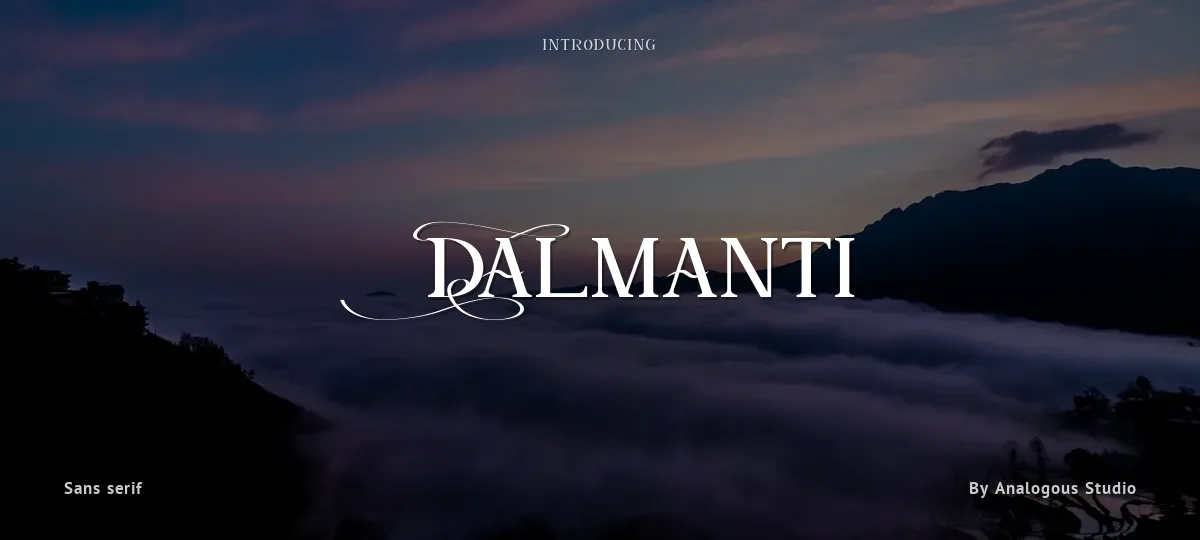 Dalmanti font preview