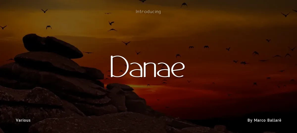 Danae font preview