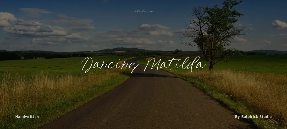 Dancing Matilda font preview