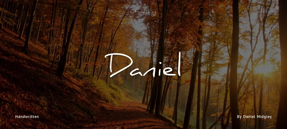 Daniel font preview