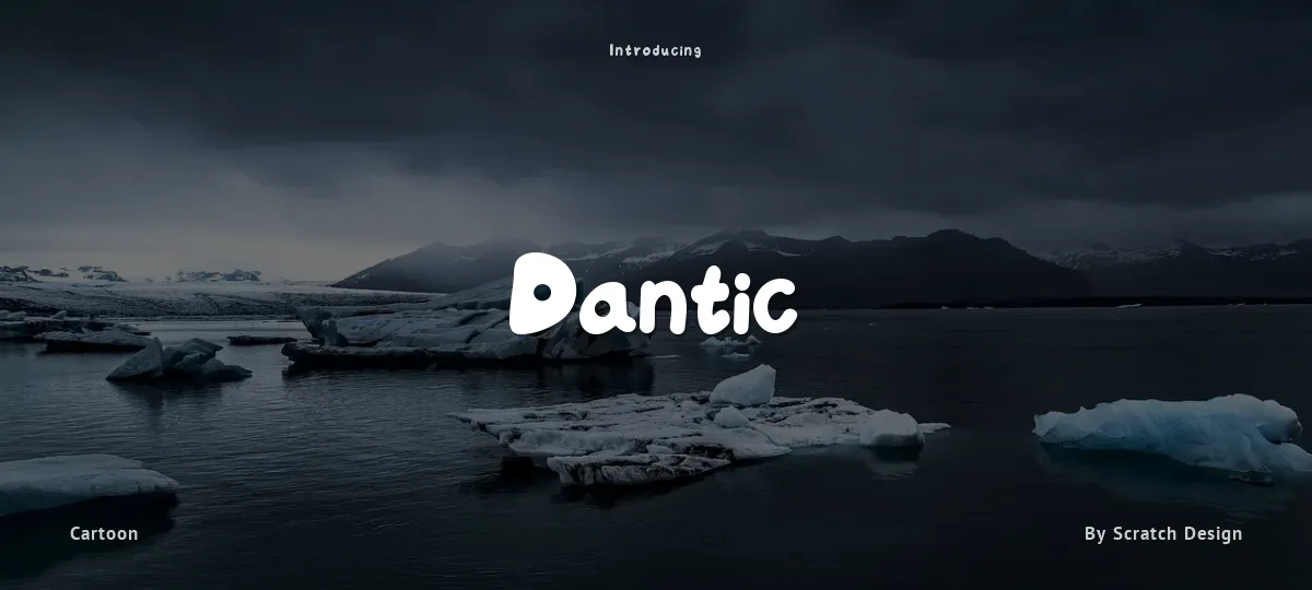 Dantic font preview