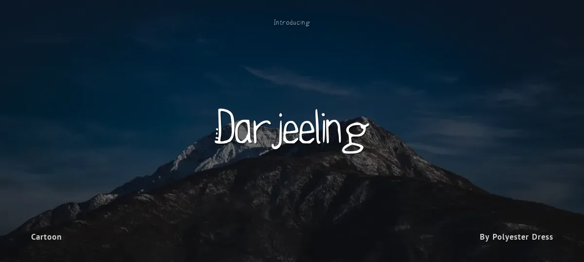 Darjeeling font preview
