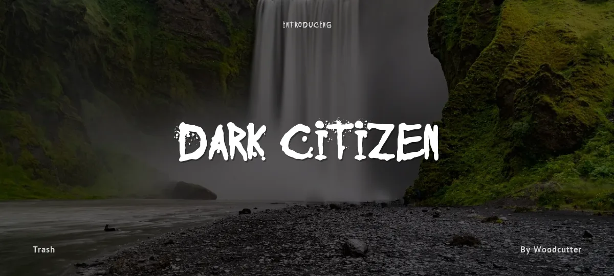 Dark Citizen font preview